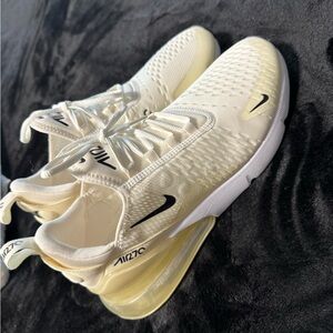 Nike Air Max 270 White and Black Sneakers